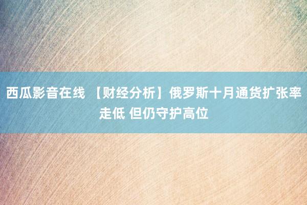 西瓜影音在线 【财经分析】俄罗斯十月通货扩张率走低 但仍守护高位