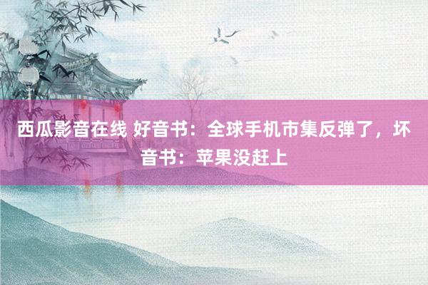 西瓜影音在线 好音书：全球手机市集反弹了，坏音书：苹果没赶上