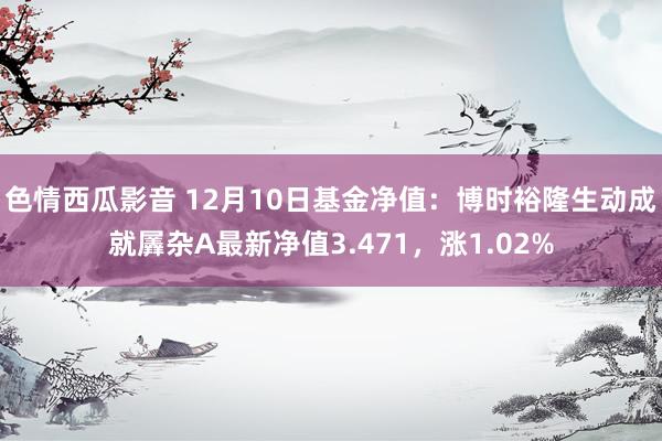 色情西瓜影音 12月10日基金净值：博时裕隆生动成就羼杂A最新净值3.471，涨1.02%