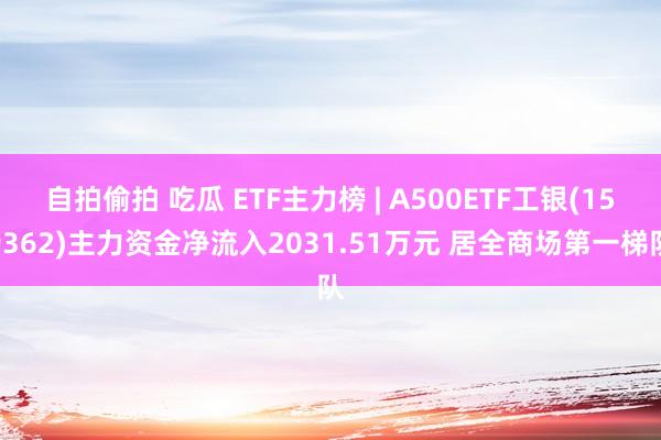 自拍偷拍 吃瓜 ETF主力榜 | A500ETF工银(159362)主力资金净流入2031.51万元 居全商场第一梯队