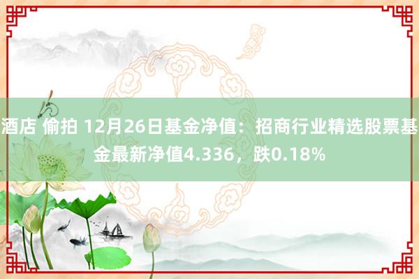 酒店 偷拍 12月26日基金净值：招商行业精选股票基金最新净值4.336，跌0.18%