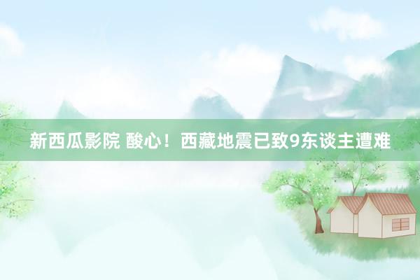 新西瓜影院 酸心！西藏地震已致9东谈主遭难