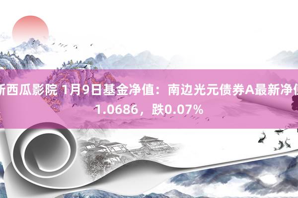 新西瓜影院 1月9日基金净值：南边光元债券A最新净值1.0686，跌0.07%