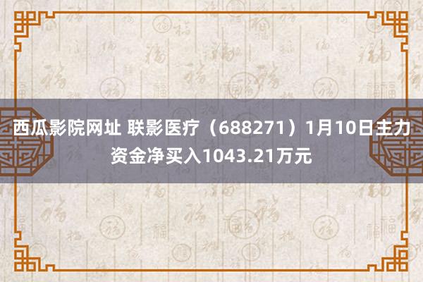 西瓜影院网址 联影医疗（688271）1月10日主力资金净买入1043.21万元