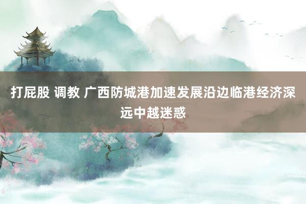 打屁股 调教 广西防城港加速发展沿边临港经济深远中越迷惑
