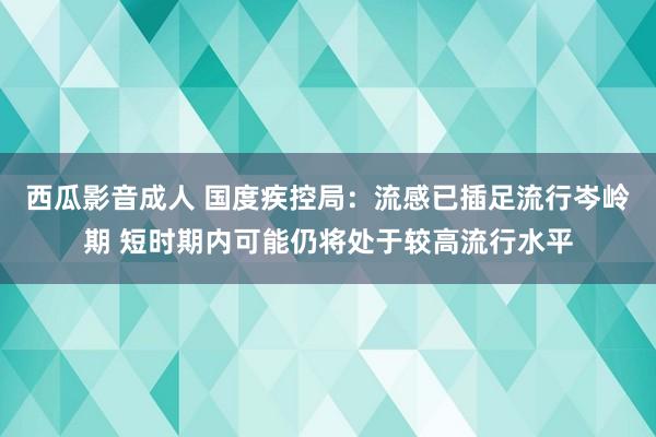 西瓜影音成人 国度疾控局：流感已插足流行岑岭期 短时期内可能仍将处于较高流行水平