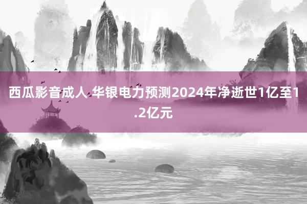 西瓜影音成人 华银电力预测2024年净逝世1亿至1.2亿元