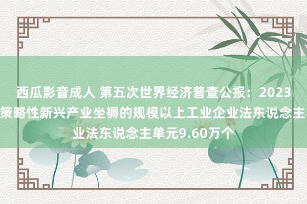 西瓜影音成人 第五次世界经济普查公报：2023年季世界从事策略性新兴产业坐褥的规模以上工业企业法东说念主单元9.60万个