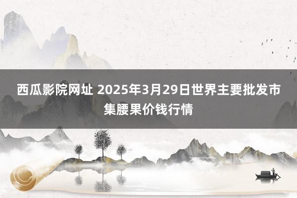 西瓜影院网址 2025年3月29日世界主要批发市集腰果价钱行情