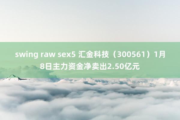 swing raw sex5 汇金科技（300561）1月8日主力资金净卖出2.50亿元
